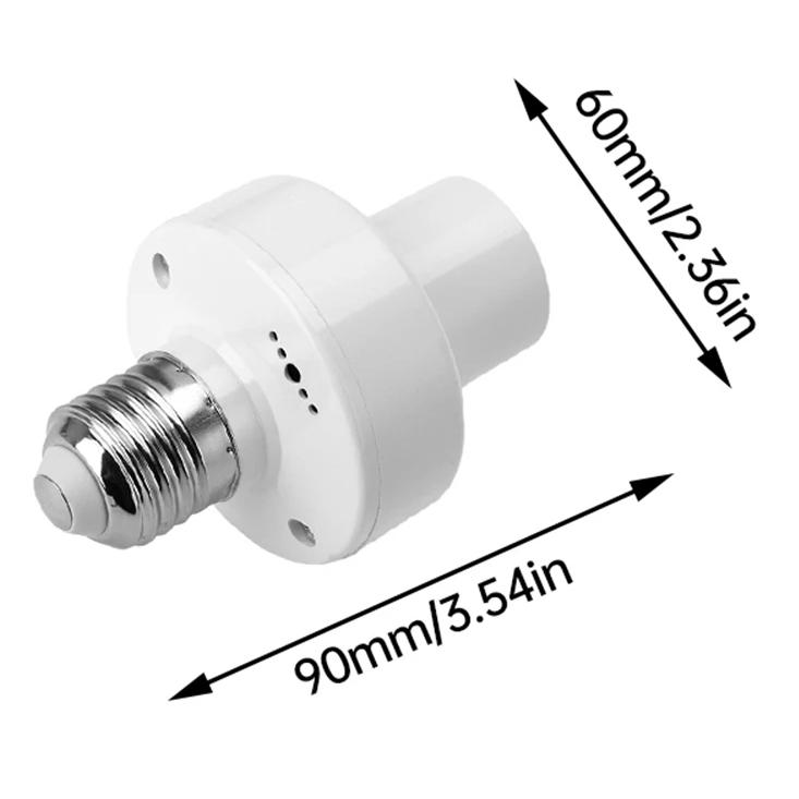 360° Smart Led Bulb E27 Plug Radar Motion Sensor 220V Light Bulb Holder 3-8m Sensing Distance LED Bulb Lamp Holder Auto On/Off Socket Adapter