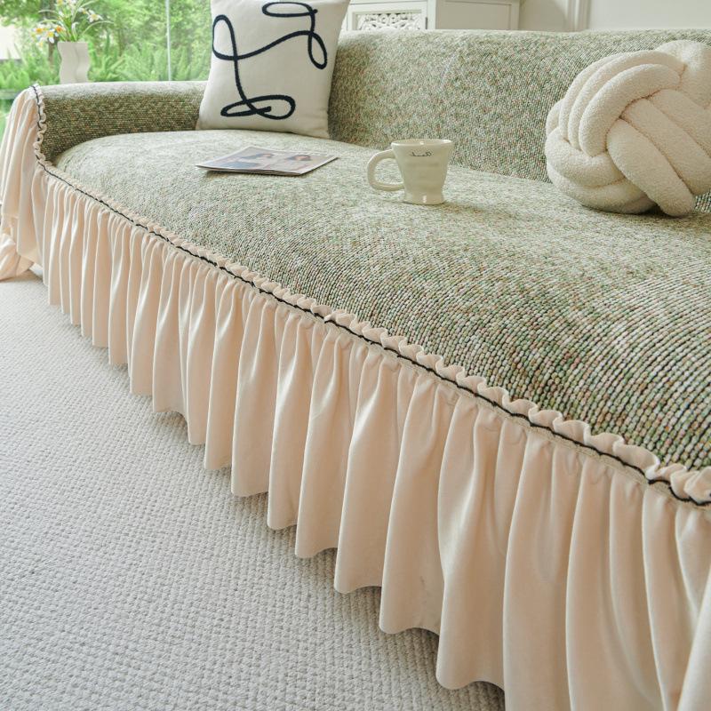 

2026 Luxurious All-Season Universal Skirted Sofa Cover 180x130 cm