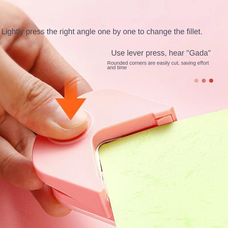 R4 Card Rounded Cutter Corner Rounder Paper Portable Hole Trimmer Angle Border Punch Photo Scrapbook Office DIY Craft HandTool