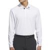 Adidas Golf Adizero Jacquard Långärmad Skjorta, Vit, J/XL