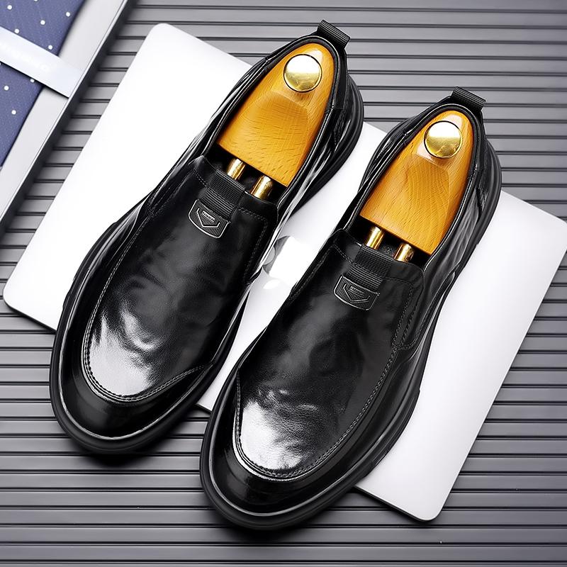 Fashion 2024 Spring New Genuine Leather Business Shoes Men Casual Comfort Soft Sole Design Commute Men Loafers Men Shoes Moccasins Shoes