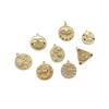 14K Gold-Filled Zircon Star Moon Pendant Charm