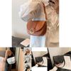 Trendy Vintage Saddle Bag For Women 2023 Fashionable Pu Shoulder Bag With Stitching