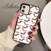 Cartoon Dachshund Sausage Dog Phone Case for iPhone 11 12 13 14 Pro Max Mini X XR XS SE 2020 6 7 8 Plus Galaxy S21 S22 Shell