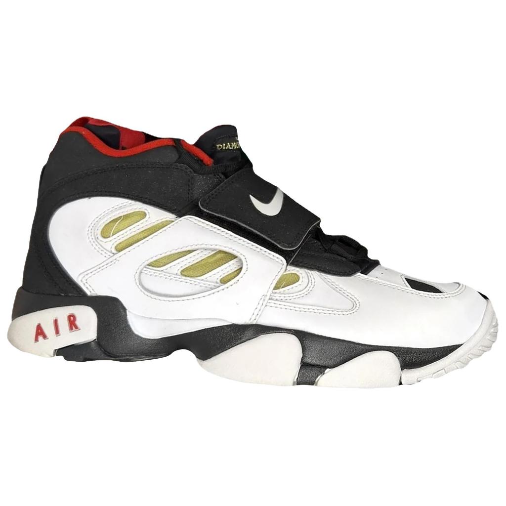 Nike Air Diamond Turf 2 49ers Unisex Sneakers Black White-Fire-Red-Metallic-Gold II7080-001