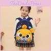 Modern Chic Oxford Fabric Kids Backpack With Air Cushion Straps And Cartoon Design