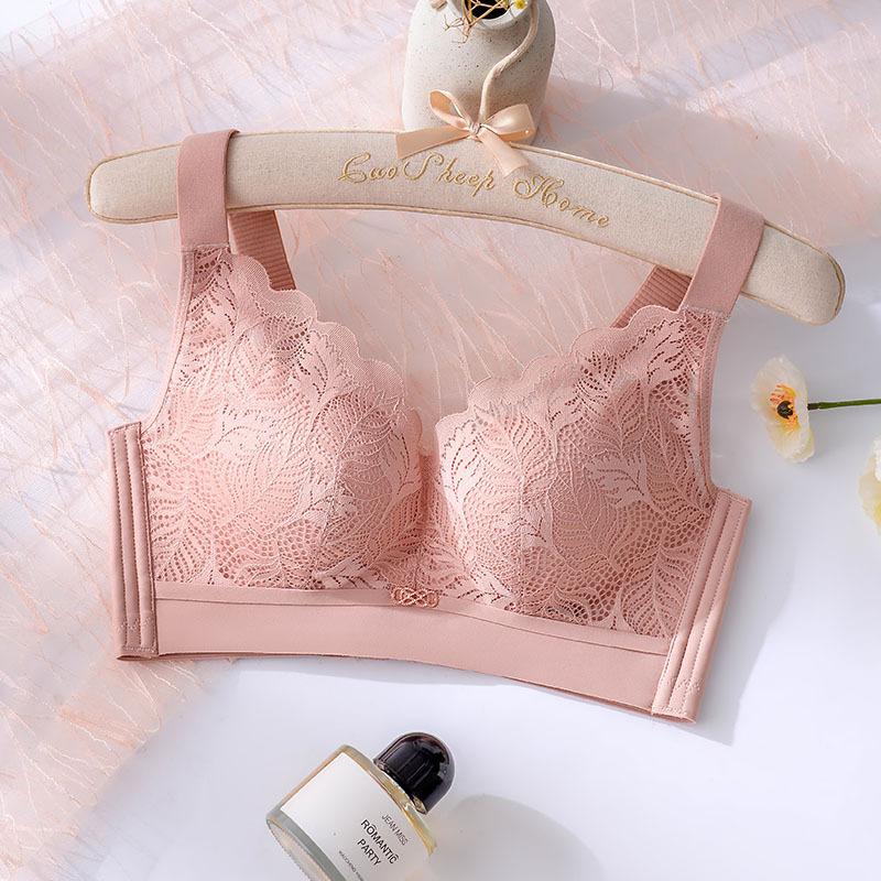 Thin Bra Lace Adjustable Lingerie for Women Feminine Gathering Bra Push Up Bra