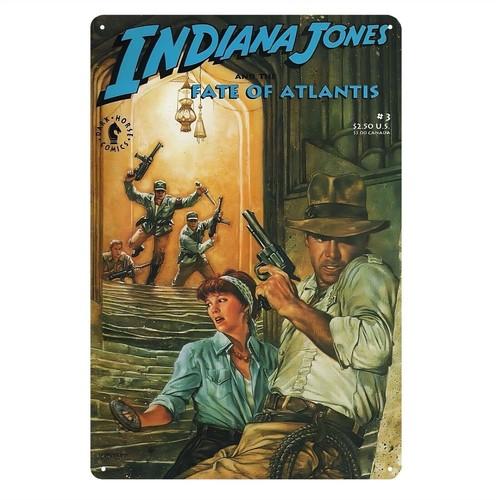 Indiana Jones Temple Of Doom Movie Metal Poster Tin Sign xcm Plate 20x30cm(7.8x11.8inch)