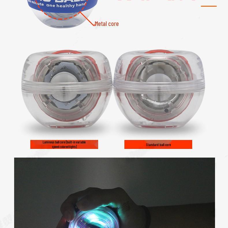 Bola de Pulso Luminosa de Alta Resistência – Dispositivo de Exercício Multifuncional Auto-Partida