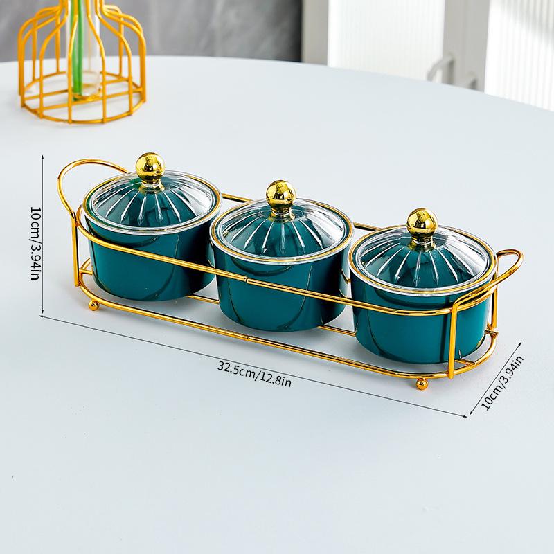 Elegant Compartmentalized Snack Plate for Living Room - Ideal for Dried Fruits, Candy, and Pastries