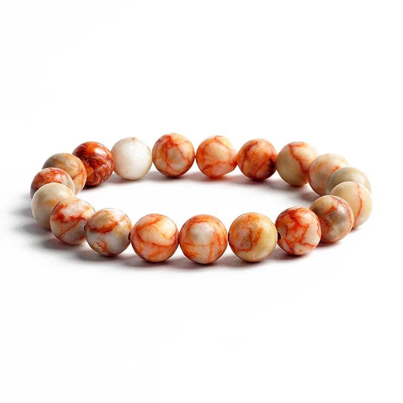 10MM Natural Stone Beads Bracelet Men 8MM Reiki Tiger Eye Agates Quartz Beaded Bracelets for Women Elastic Rope Handmade Jewelry