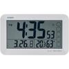 CASIO Alarm Clock, Radio-Controlled Table Clock, White, Auto-Light, Digital, Snooze, Light, DQL-1...