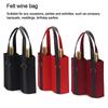 Home  Storage Simple Handbag Felt Bag Wine Storage Bag Red Wine Pouch Bottle Carrier