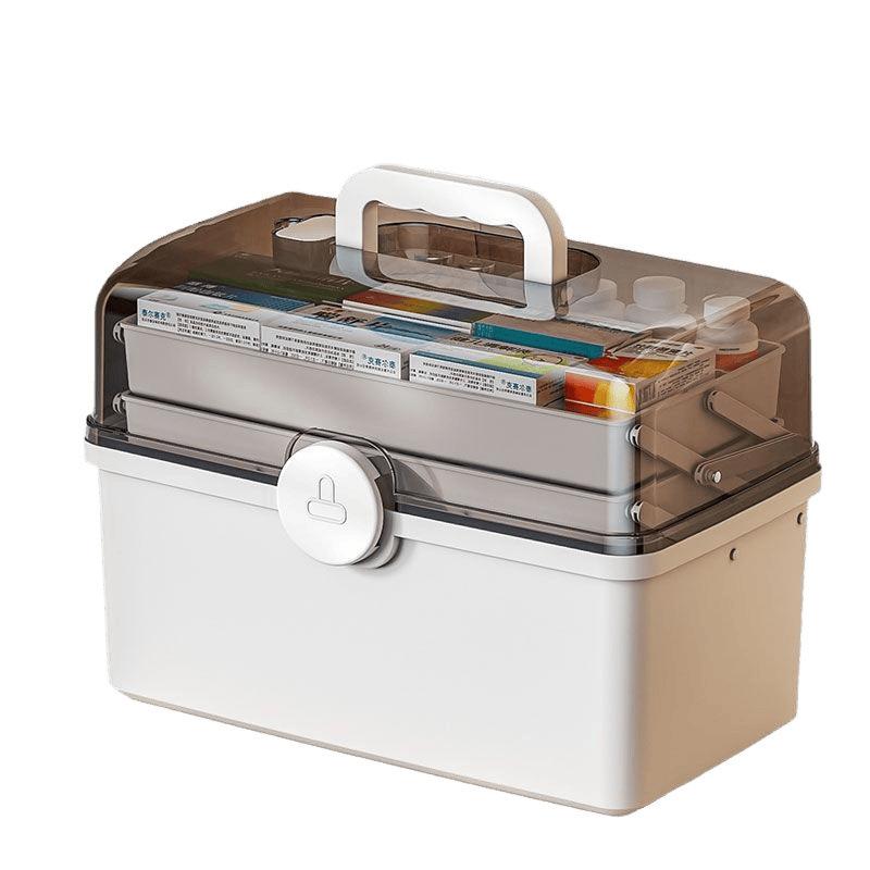 3 Layers Medicine First Aid Kit Super Large Capacity Pill Cases Organizer Family Emergency Pharmacy Storage Container Pill's Box