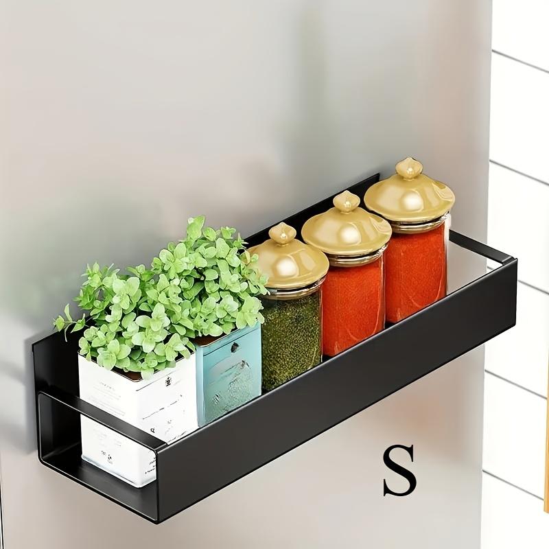 Magnetic Side Storage Rack Set, Suitable for Refrigerator and Washing Machine Side, No Need for Drilling Installation, Seasoning