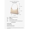 Leather Women's Shoulder Armpit Bag, High-end Sense Niche Versatile Crocodile Pattern First Layer Cowhide Women's Bag