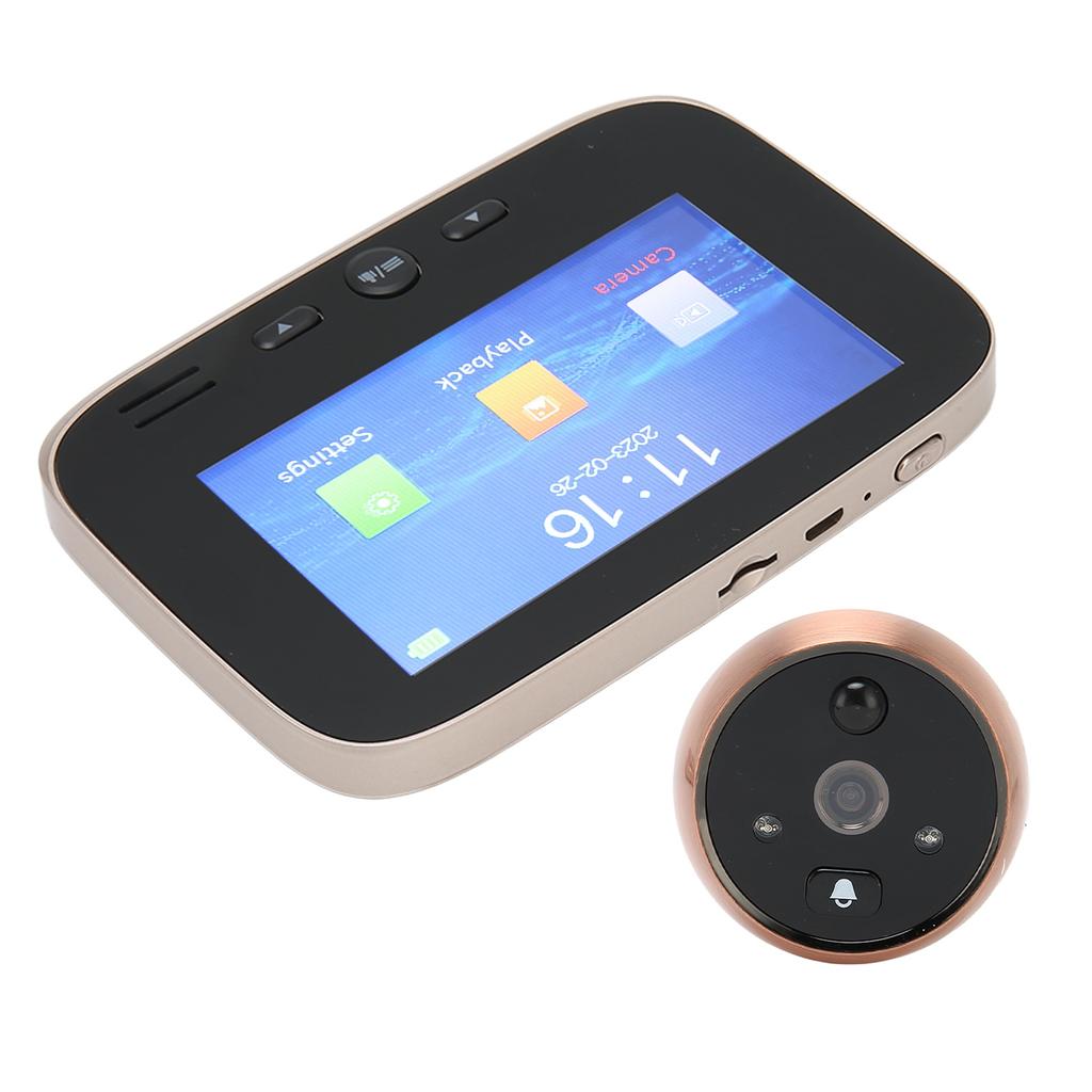 4.3in Door Digital Viewer Smart Night Vision Peephole 1080p High Definition Camera for Home