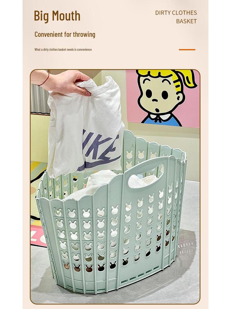 Foldable Wall-Mounted Bathroom Laundry Hamper