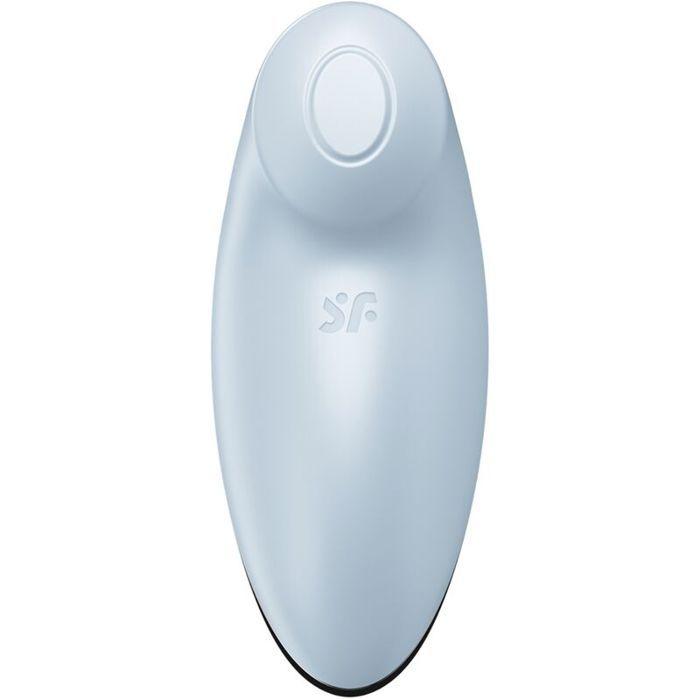 Vibrateur - SATISFYER - TAP & CLIMAX 2 - Silicone doux - 11 programmes de vibrations - Bleu