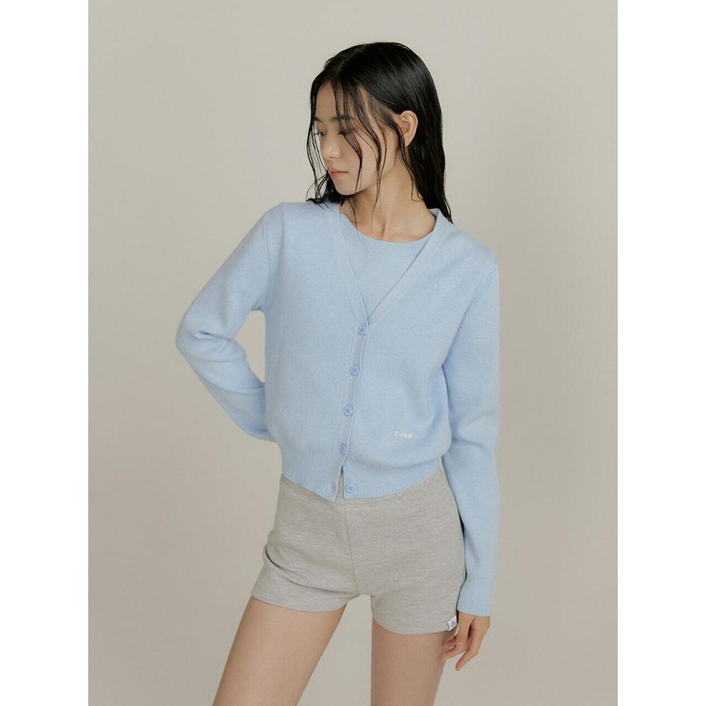 

Кардиган Citybreeze Essential с V-образным вырезом, небесно-голубой SKY BLUE/FREE