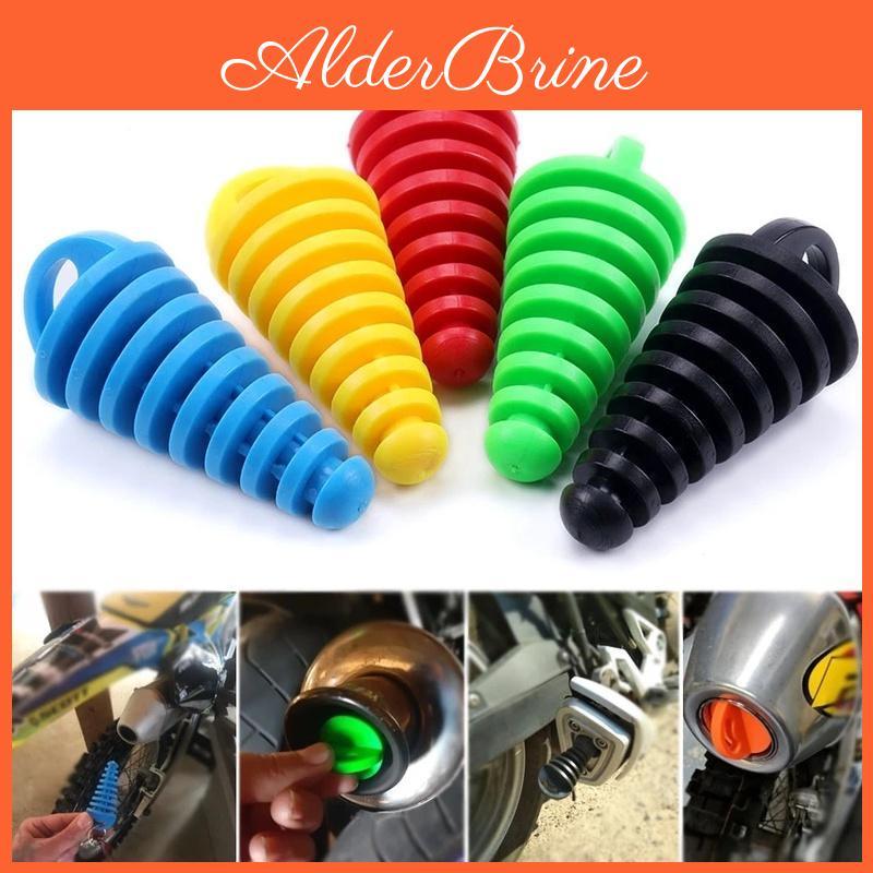 Exhaust Pipe Motorcycle 1pc Plug Motocross Tailpipe Rubber Air Bleeder Plug Exhaust Silencer Wash Plug Pipe Protector
