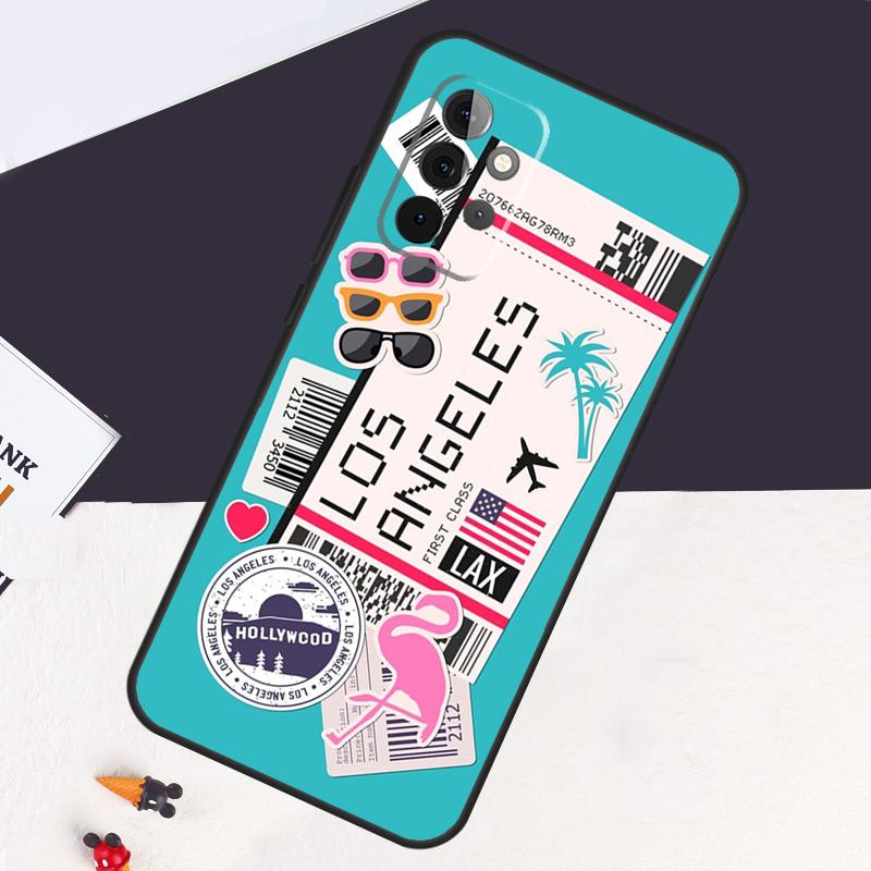 Los Angeles California Case For Samsung Galaxy A54 A34 A14 A53 A13 A33 A73 A12 A22 A32 A52 A52S A51 A71 A50 Cover Coque