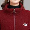 Kuschelige Lammfelljacke: Plüschige, verdickte Winterbekleidung für Frauen mittleren und höheren Alters