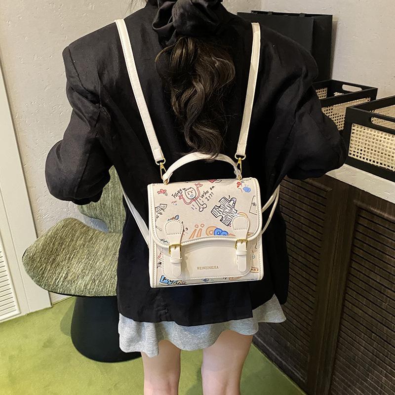 High Sense Fashion Casual Contrasting Color Niche Handbag Women's New Popular Travel Backpack