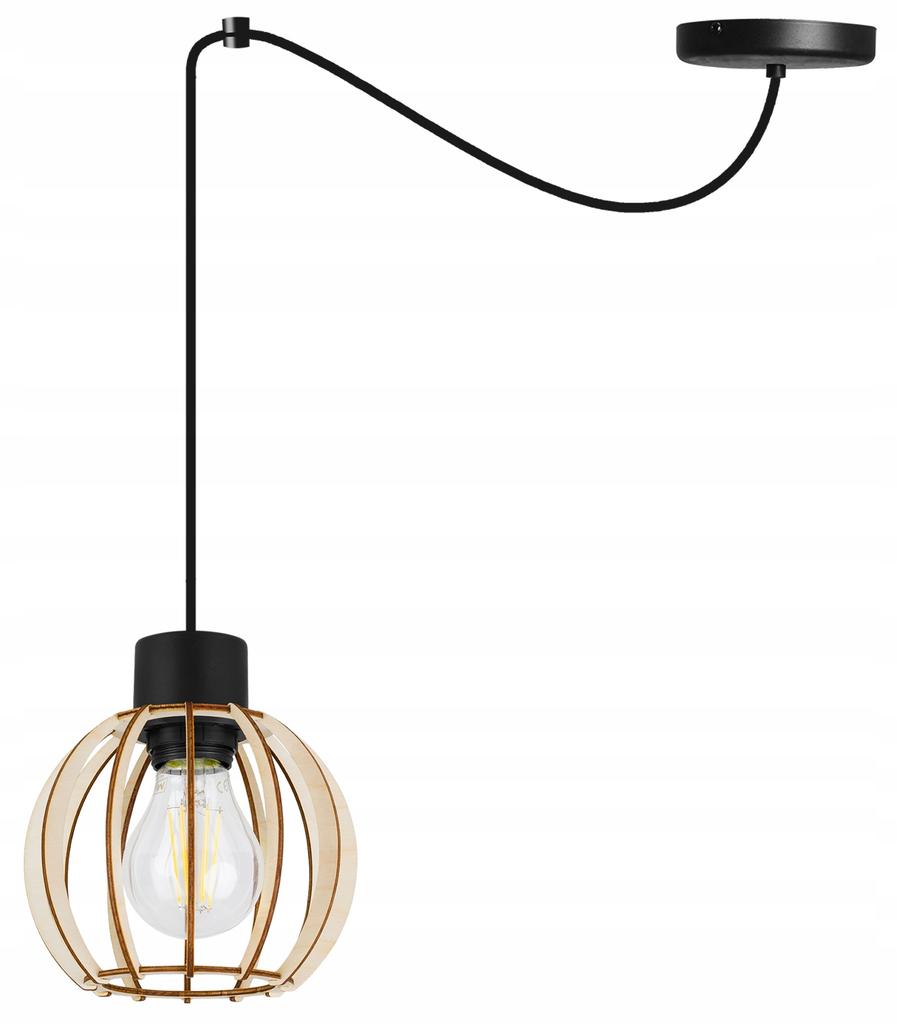 MODERN WOODEN LED CEILING HANGING LAMP
