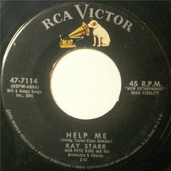 

7inch Record KAY STARR Help Me The Last Song And Dance 477114 RCA Victor 1957 US Pop Used