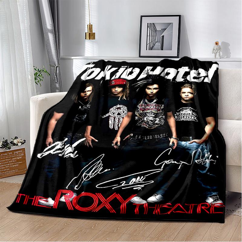 29 Styl Nový Tokio Hotel Rocková Kapela Tom Bill Kaulitz Deku, Měkká Přehozová Deku pro Domov Ložnici Postel Pohovka Kryt Dětský Dárek Kryt