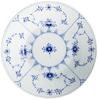 [Offiziell importiert] Royal Copenhagen Blaue Blume gerippt tiefer Teller, 17 cm, 1016768