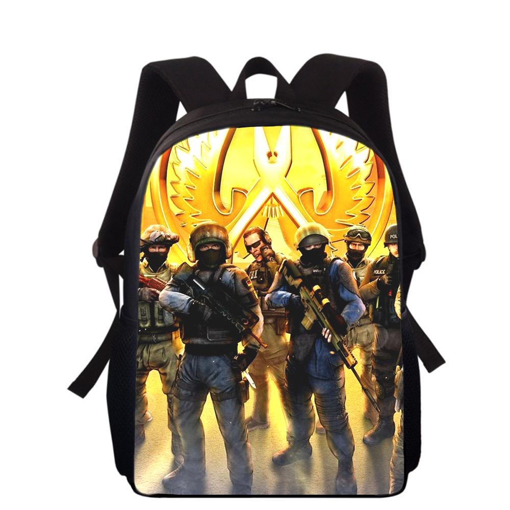 Game Csgo 16" 3D Print Kids Backpack Primary School Bags for Boys Girls Back Pack Students School Book Bags