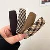 Coffee Houndstooth Hair Clip for Side Bangs - Baby BB Clip Hairpin for Autumn/Winter