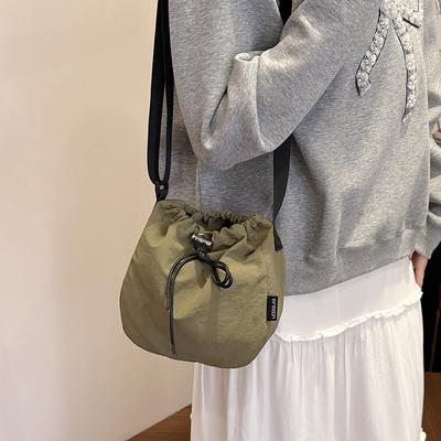 Torby Damskie Studentki Torby wiaderkowe Lekkie torby sportowe i rekreacyjne Duża pojemność Torby listonoszki na ramię