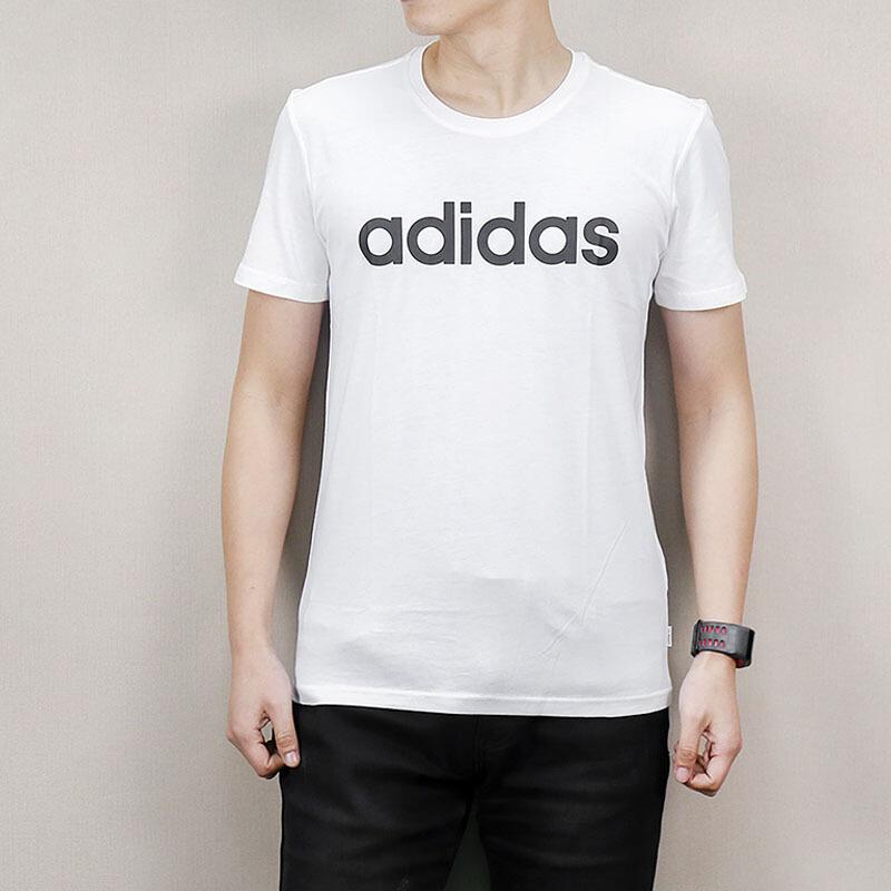 Adidas Neo Breathable Casual Pullover Short Sleeve T-Shirt Men Tops White CV6963