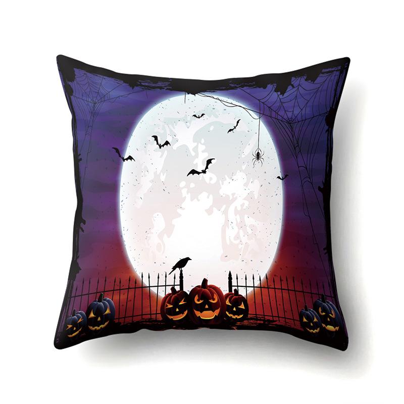 Halloween Pillowcase Car Waist Pillow Pumpkin Sofa Cushion Cover Office Home Living Room Pillowcase