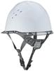 Helmet for Work PC Made with Ventilation Holes Clear Visor SC12PCLV RA [Midori Anzen] Anti-slip White/Smoke