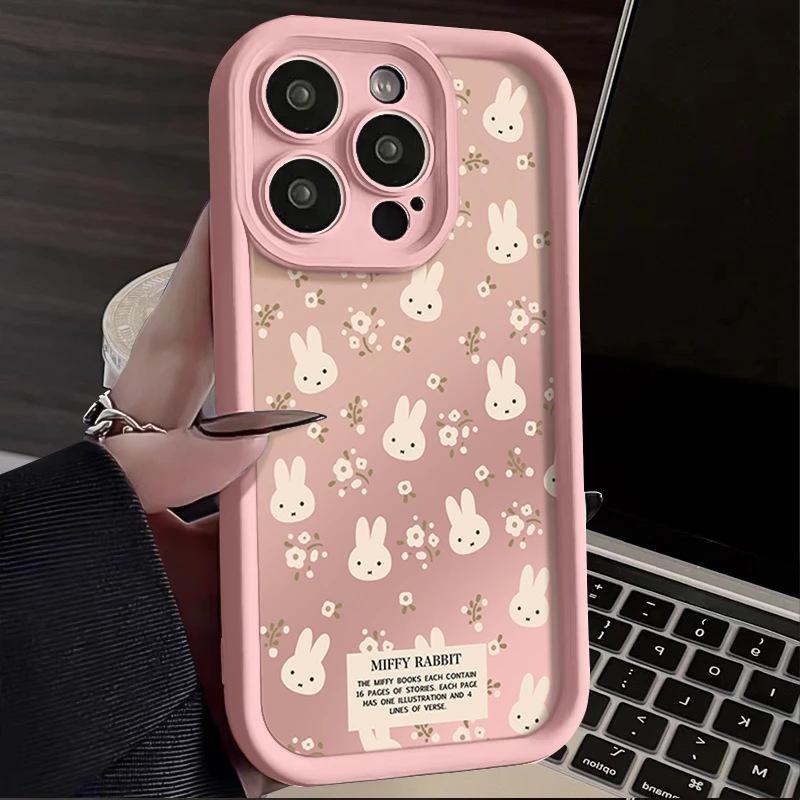 Broken Miffy Rabbit iPhone17Promax Mobile Phone Case Ladder Suitable for Apple 16promax Sky Eye 15 Fresh