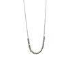Korean ins style handmade beaded high-end sense simple round beads stacked collarbone chain S925 sterling silver necklace