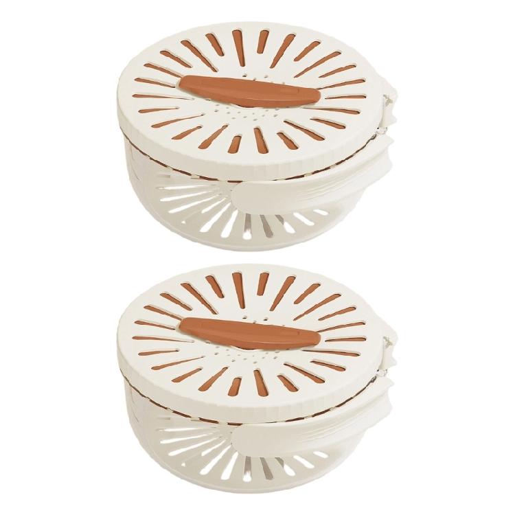 Family Kitchen Essential Foldable Handle Colander Fruit Washing Bowl Drain Basket For Washing Draining