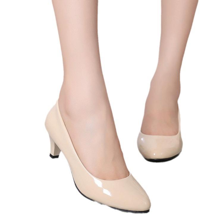 Women Pumps Nude Shallow Mouth Women Shoes New Fashion Office Work Wedding Party Shoes Ladies Low Heel Shoes Summer Heels
