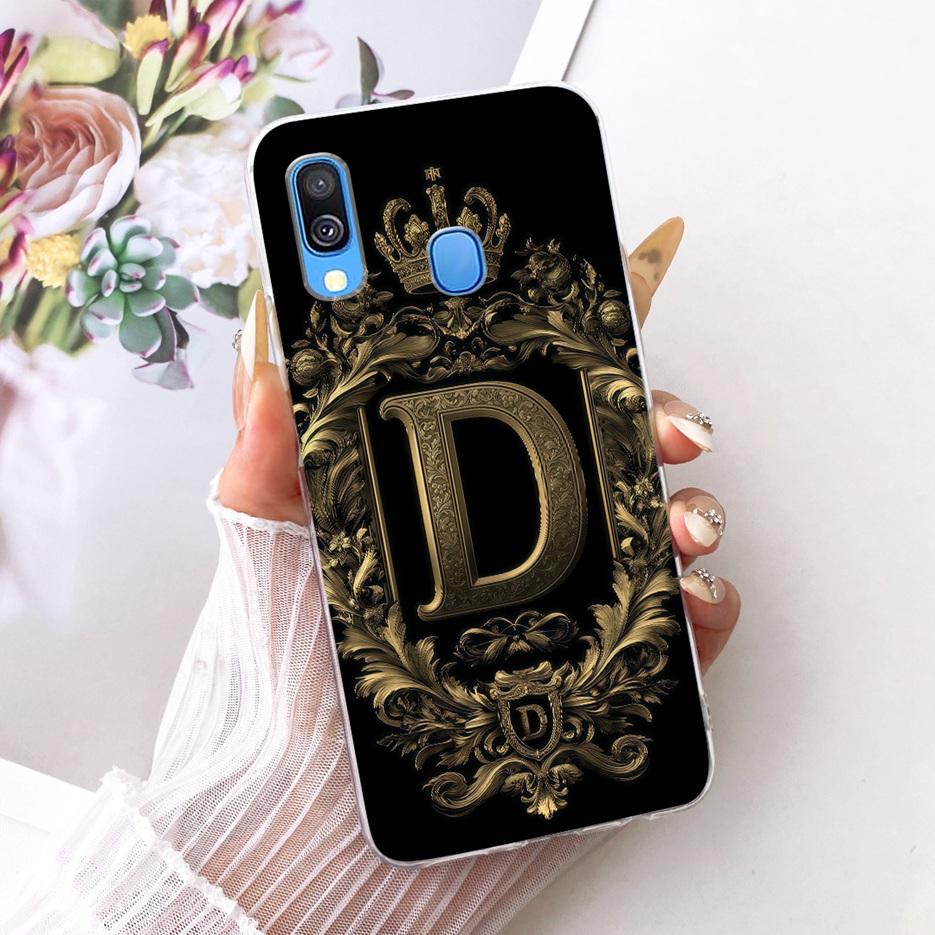 For Samsung Galaxy A40 Case SM-A405F Luxury Crown Letters Cover Soft Slim Phone Case For Samsung A40 A 40 GalaxyA40 Fundas Coque