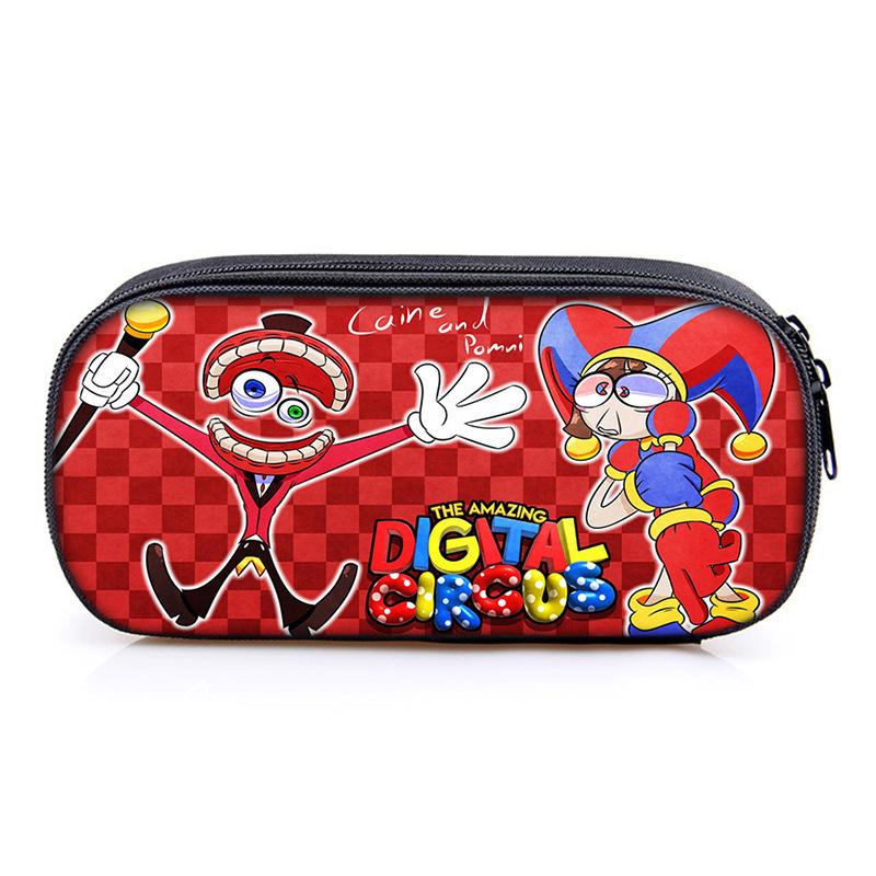 Circus The Amazing Digital Circus Compartment Pencil Case Student Children'S Stationery Case Pencil Case