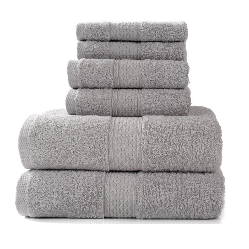 Highly Absorbent and Softness Bath Towels and Hand Towels and Washcloths 3pcs Towel Set