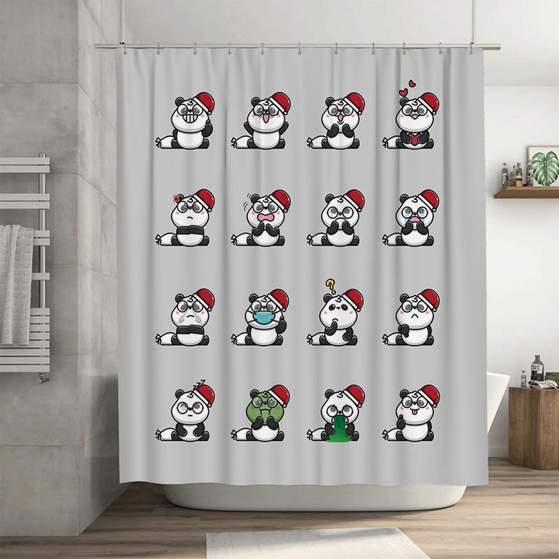 

Tu Bathroom Shower Curtain Floral Vintage Pattern Waterproof Fabric Decor For Spa Home W60H190(CM)-1 Pcs