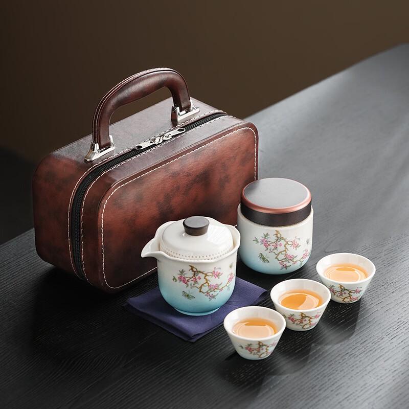 Chuangjing Wisteria Floral Tea Set