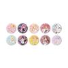 Aikatsu Stars X Sanrio Characters 01 [Collaboration Illustration [Life-Size]] Holographic Can Badge [57mm] Box of 10