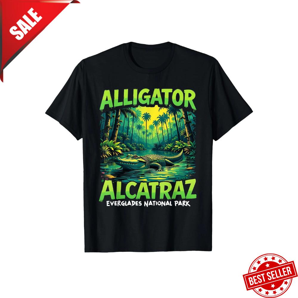 Funny Meme Florida Everglades Alligator Alcatraz Men Women T-Shirt, Size S - 5XL Unisex T-Shirt M