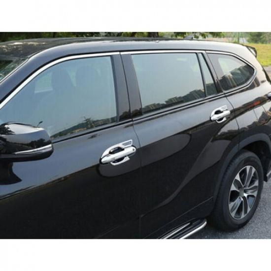 For 2020-2023 Toyota Highlander Chrome Exterior Side Door Handle Bowl Cover Trim